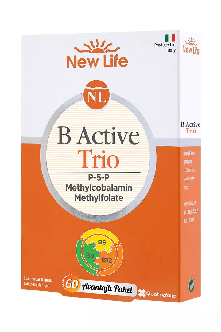New Life B Active Trio 60 Dilaltı Tablet
