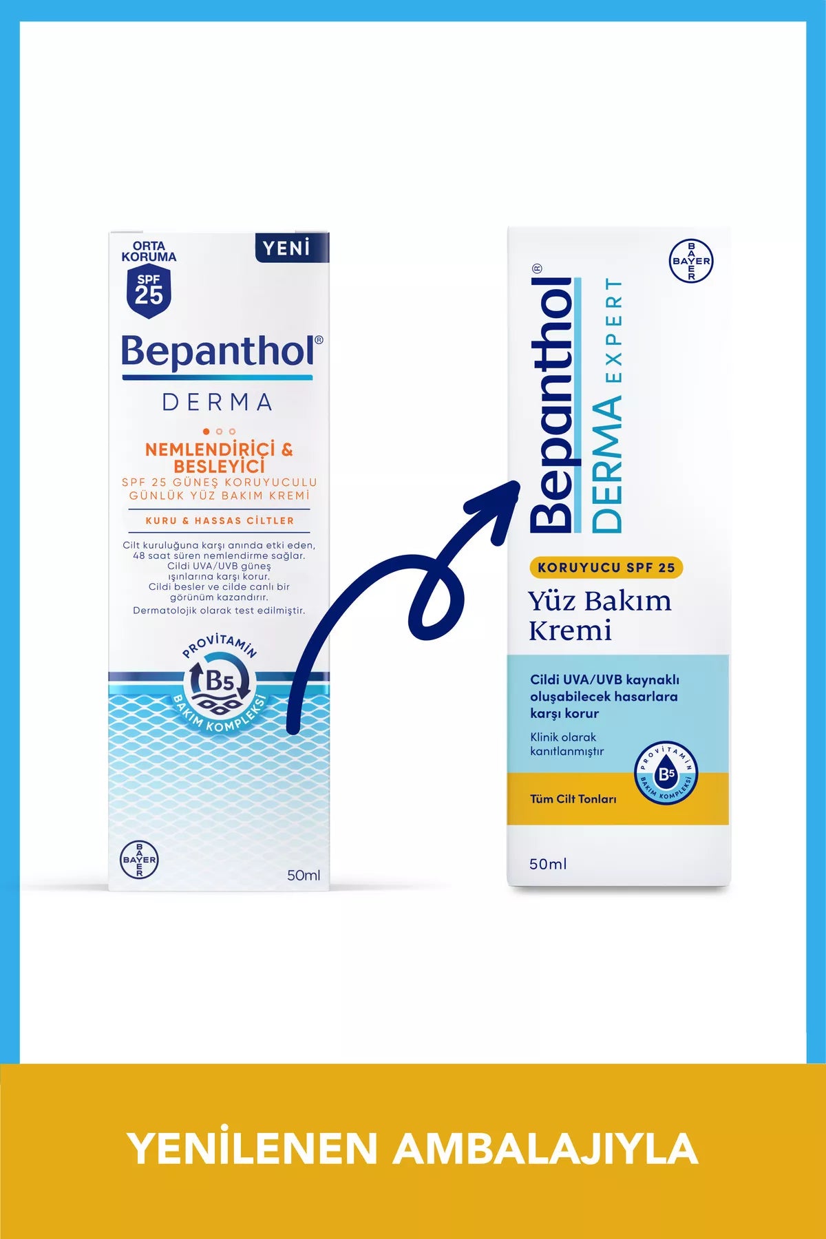 Bepanthol Derma Nemlendirici Besleyici Günlük Yüz Bakım Kremi 50 ml