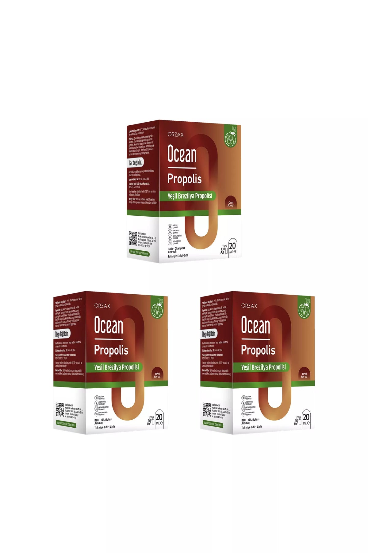 Ocean Propolis Sprey 20 ml 3 Adet