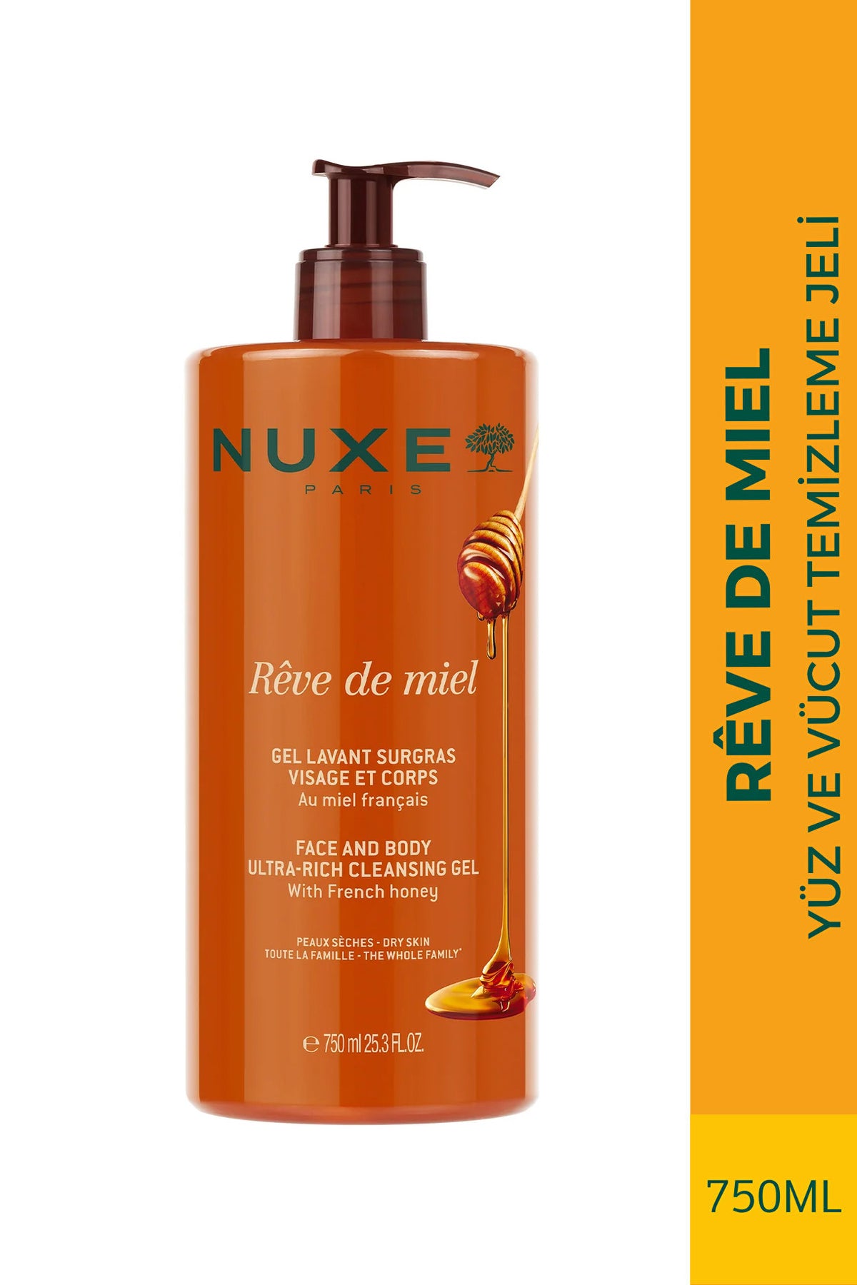 Nuxe Reve De Miel Yüz ve Vücut Temizleme Jeli 750 ml