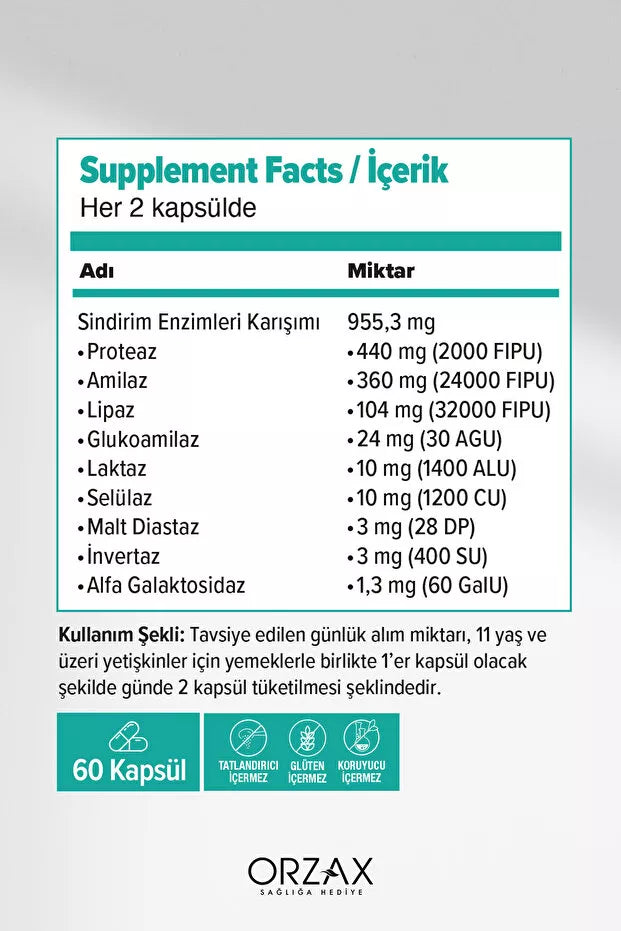 Ocean Enzymes Pancron 60 Kapsül