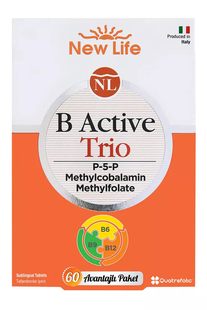 New Life B Active Trio 60 Dilaltı Tablet