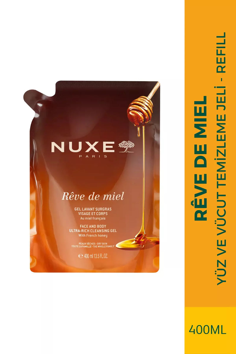 Nuxe Reve de Miel Yüz ve Vücut Temizleme Jeli - Refill 400 ml