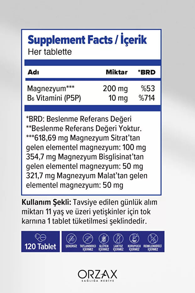 Ocean Extramag Üçlü Kombinasyon P5P 120 Tablet