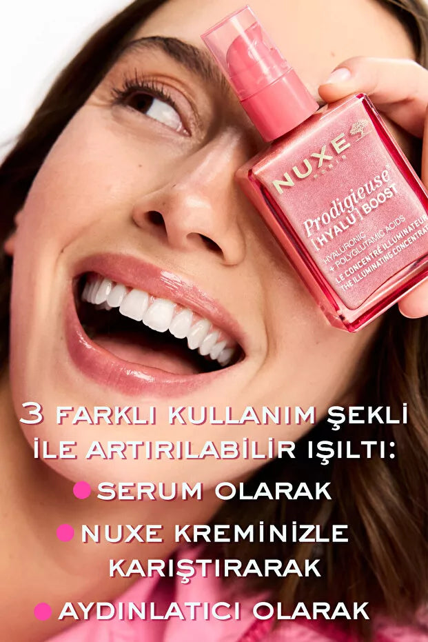 Nuxe Prodigieuse Hyalu Boost Aydınlatıcı Konsantre Yüz Serumu 30 ml
