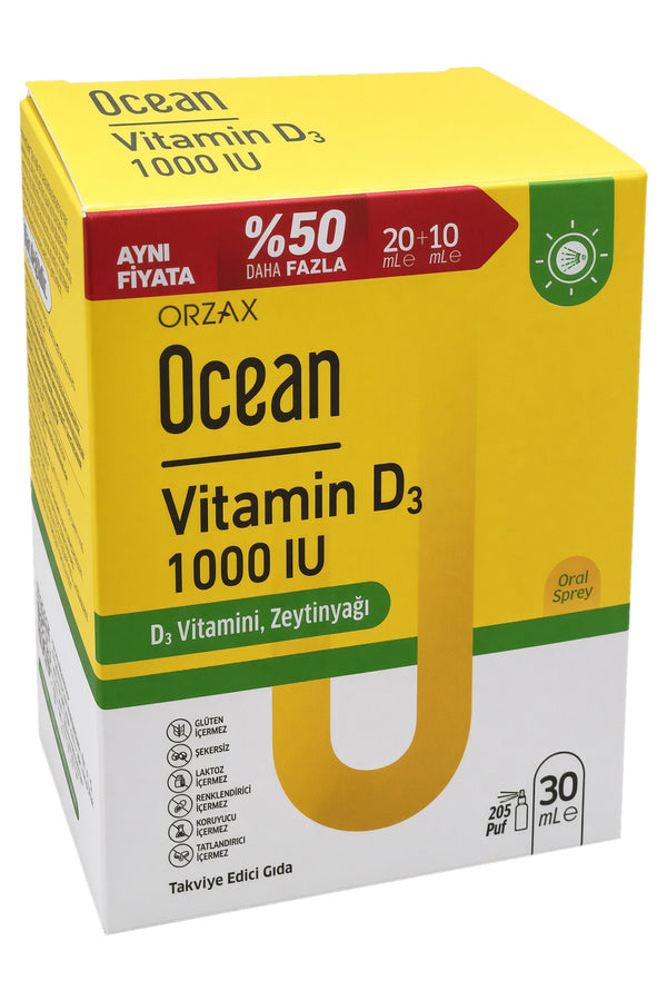 Ocean Vitamin D3 1000 IU Sprey 20+10 ml