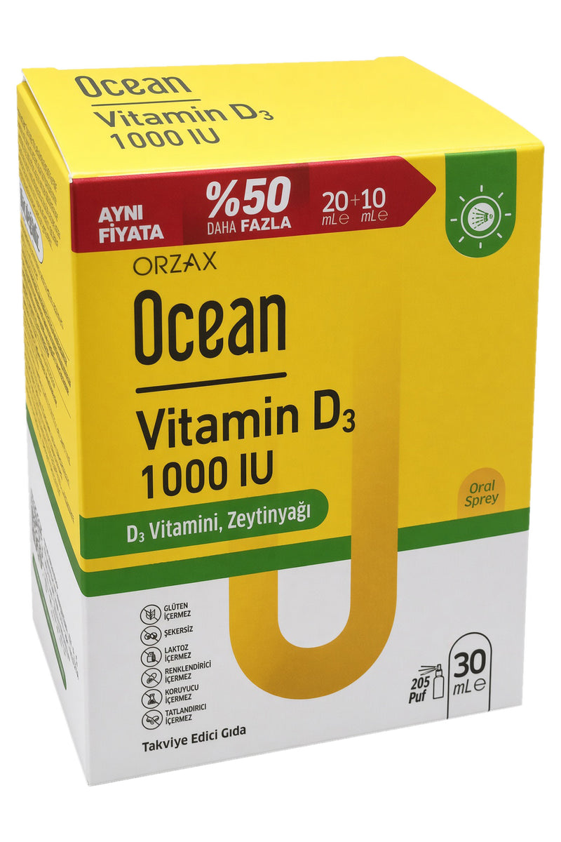 Ocean Vitamin D3 1000 IU Sprey 20+10 ml