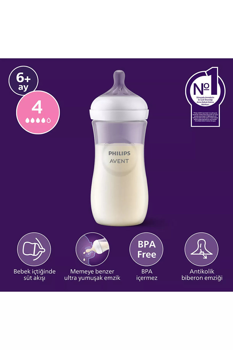 Philips Avent SCY906/01 Natural Response PP Biberon 330 ml 6+ Ay