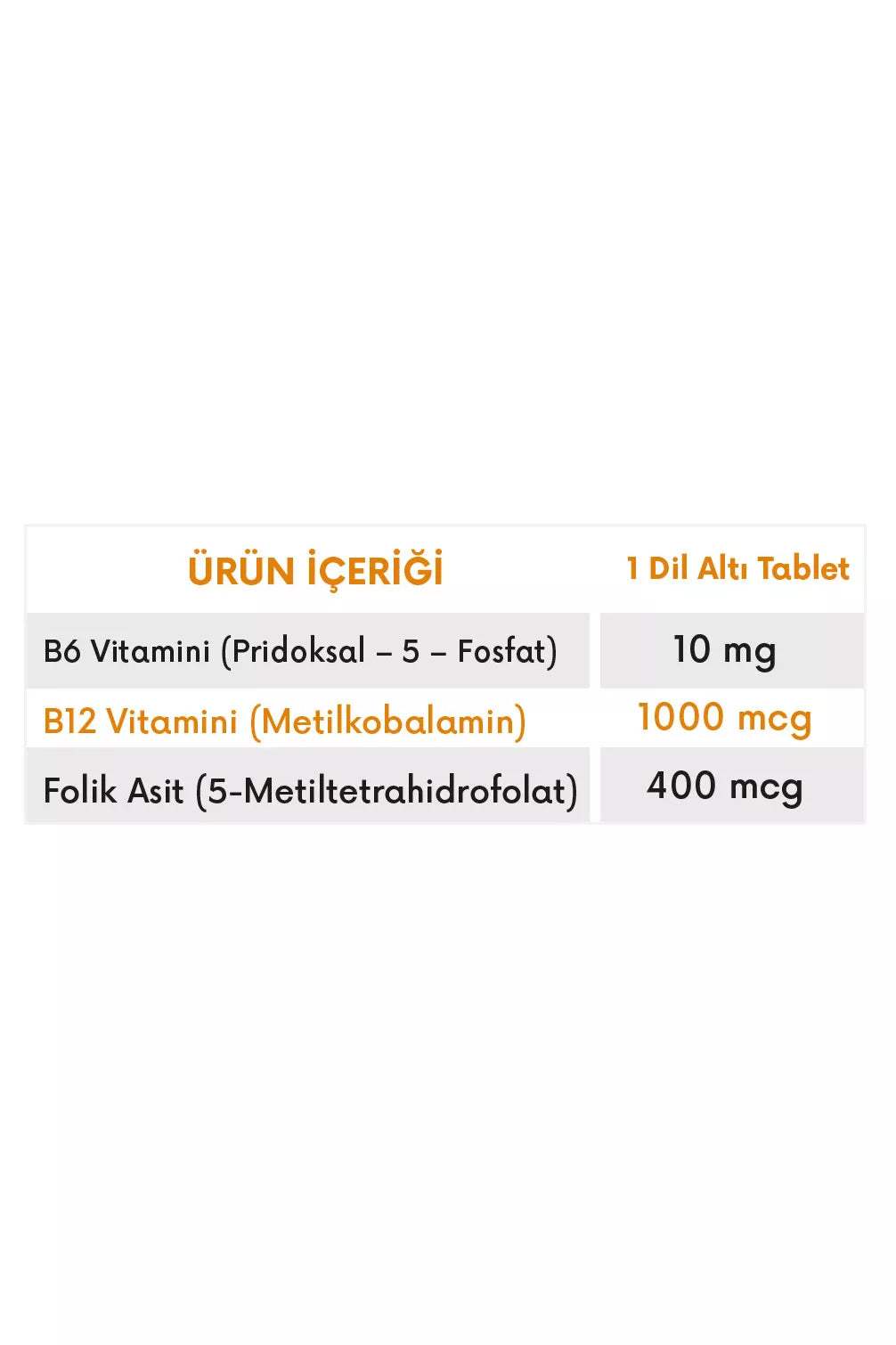 New Life B Active Trio 60 Dilaltı Tablet