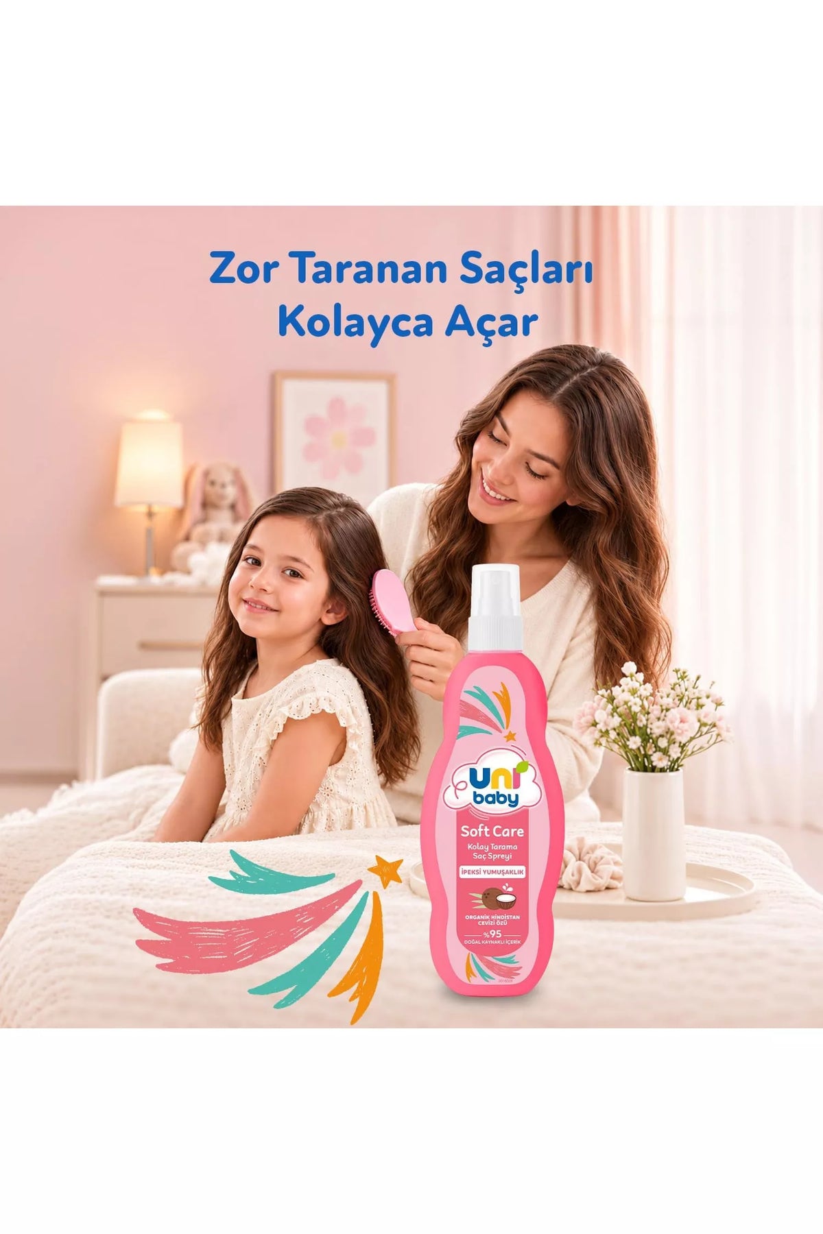 Uni Baby Kolay Tarama Spreyi 200 ml 2 Adet