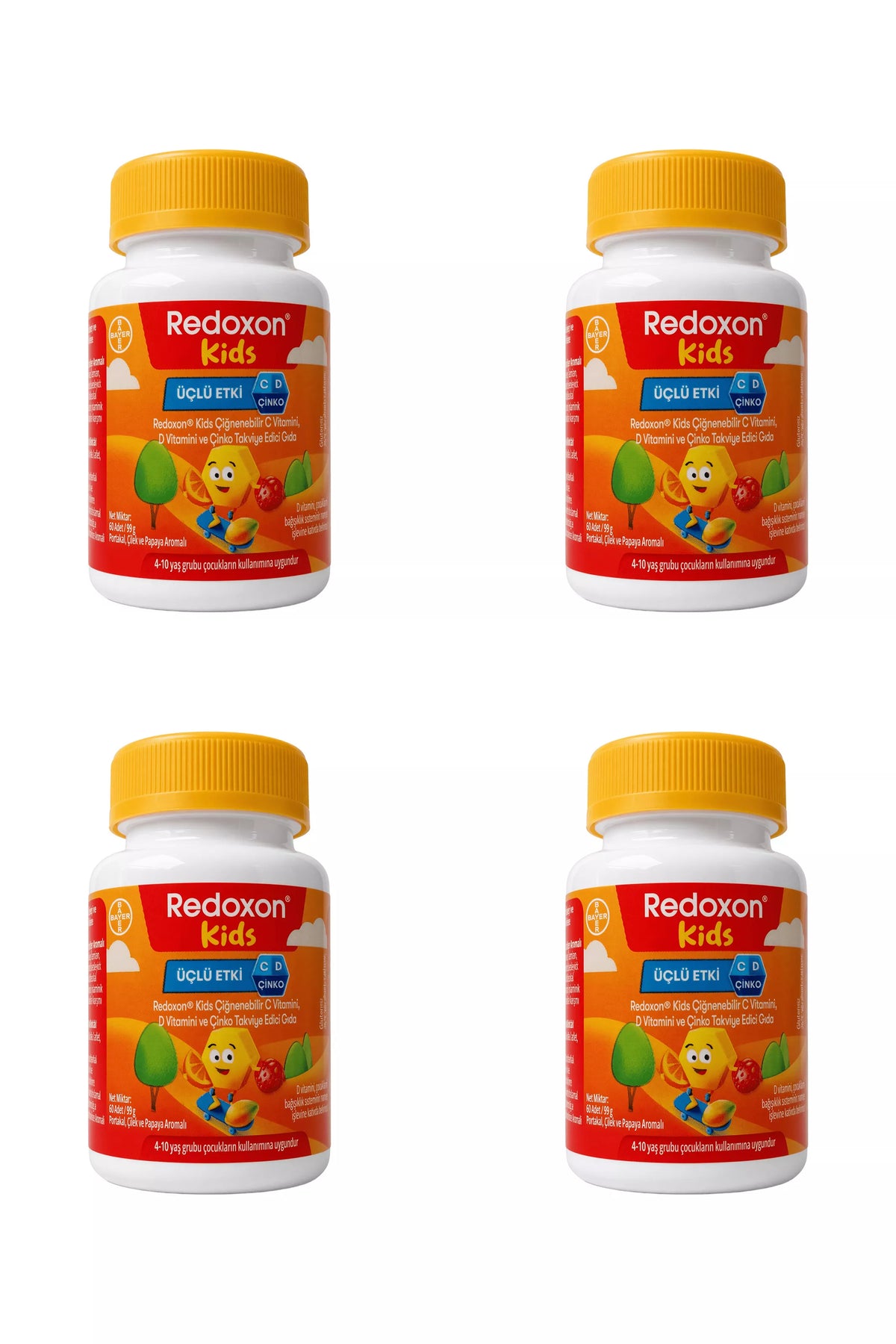 Redoxon Kids 60 Çiğnenebilir Tablet 4 Adet