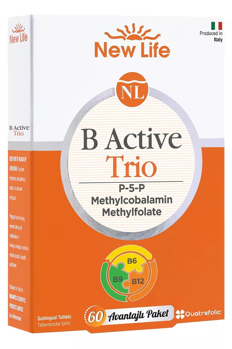 New Life B Active Trio 60 Dilaltı Tablet