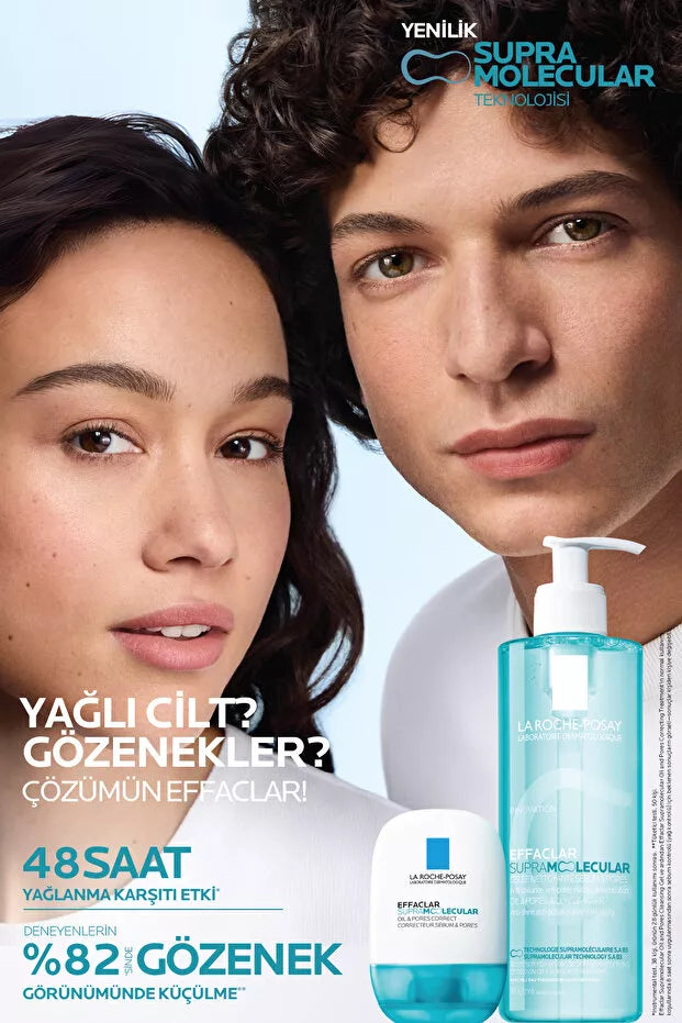 La Roche Posay Effaclar Supramolecular Gözenek ve Yağlanma Karşıtı Yüz Temizleme Jeli 400 ml