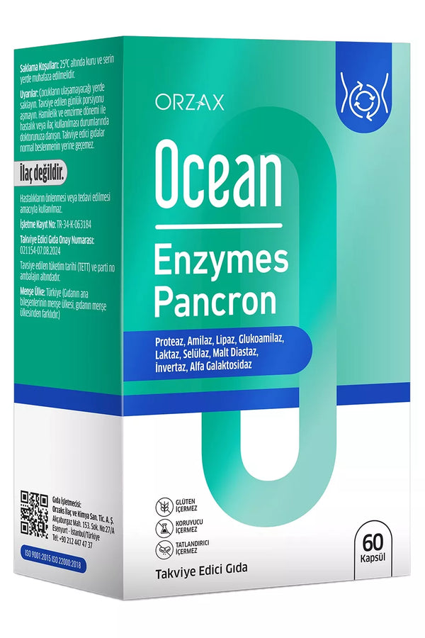 Ocean Enzymes Pancron 60 Kapsül