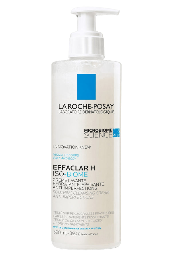 La Roche Posay Effaclar H İso-Biome Yatıştırıcı ve Temizleyici Krem 390 ml Yağlı ve Hassas Ciltler İçin