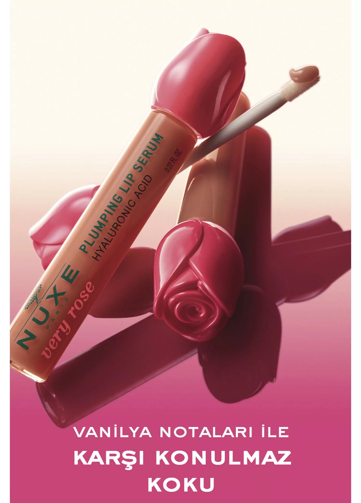 Nuxe Very Rose Dolgunlaştırıcı Dudak Serumu 8 ml - Çantalı