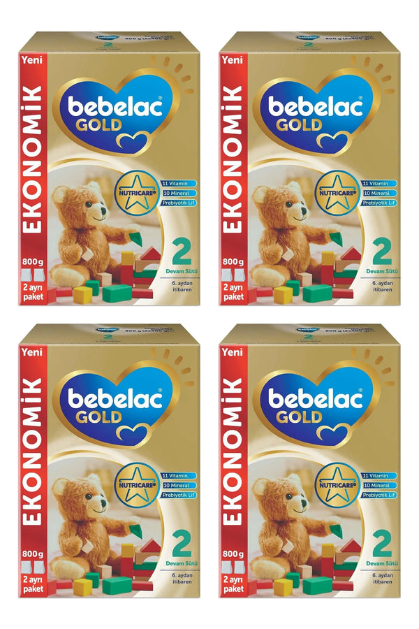 Bebelac Gold 2 Devam Sütü 800 gr 6-12 Ay 4'lü