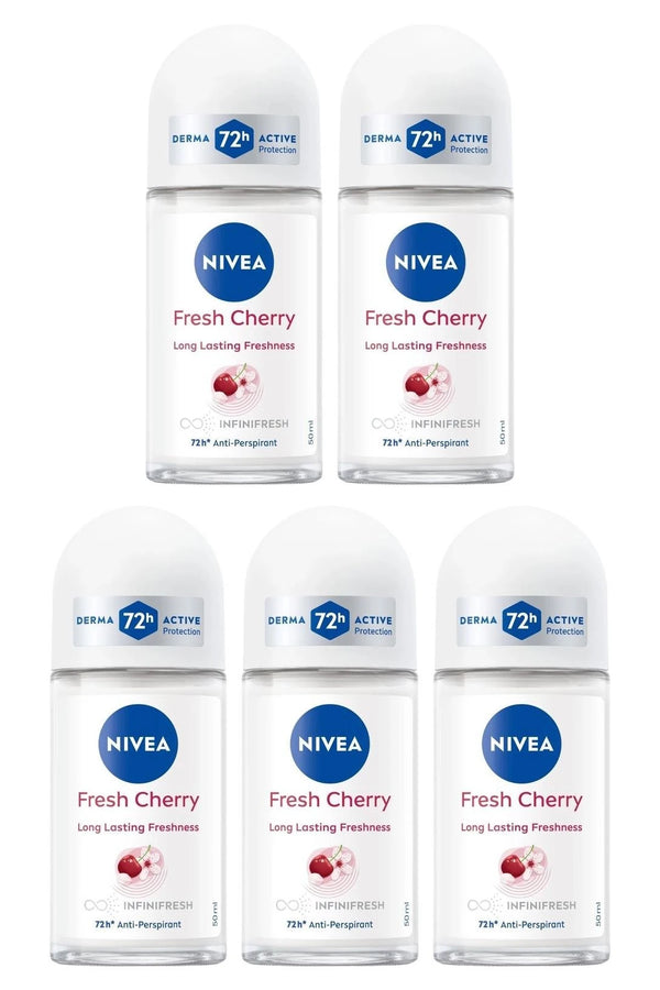 Nivea Fresh Cherry Roll On 50 ml 5 Adet