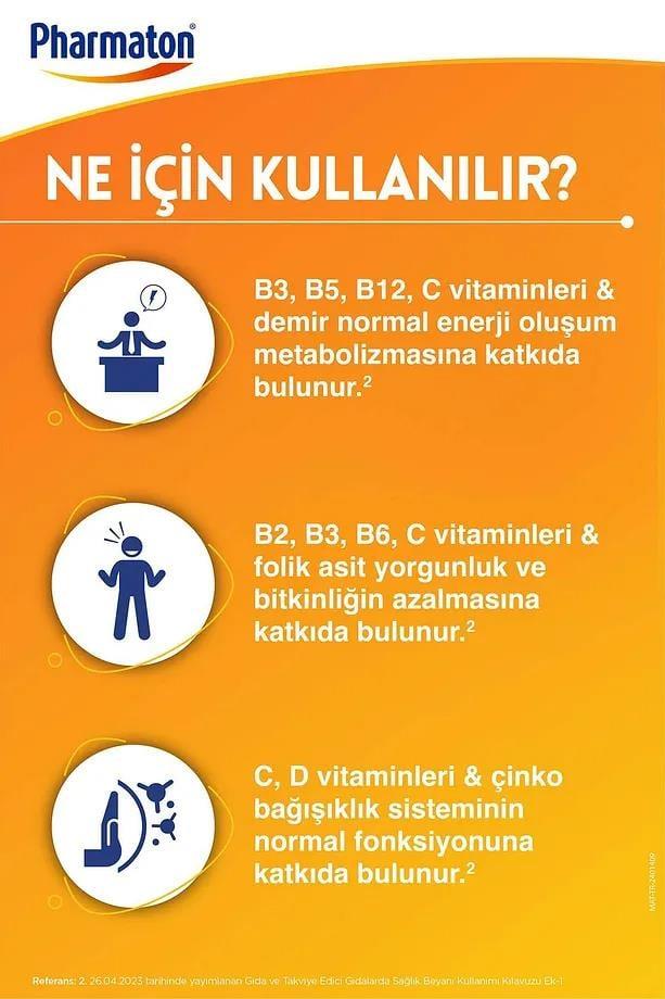 Pharmaton Vitality 30 Tablet 4 Adet