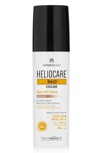 Heliocare 360 Gel Oil Free Renkli Güneş Koruma Jeli Spf 50+ 50 ml Bronz Rengi Yağlı Ciltler İçin