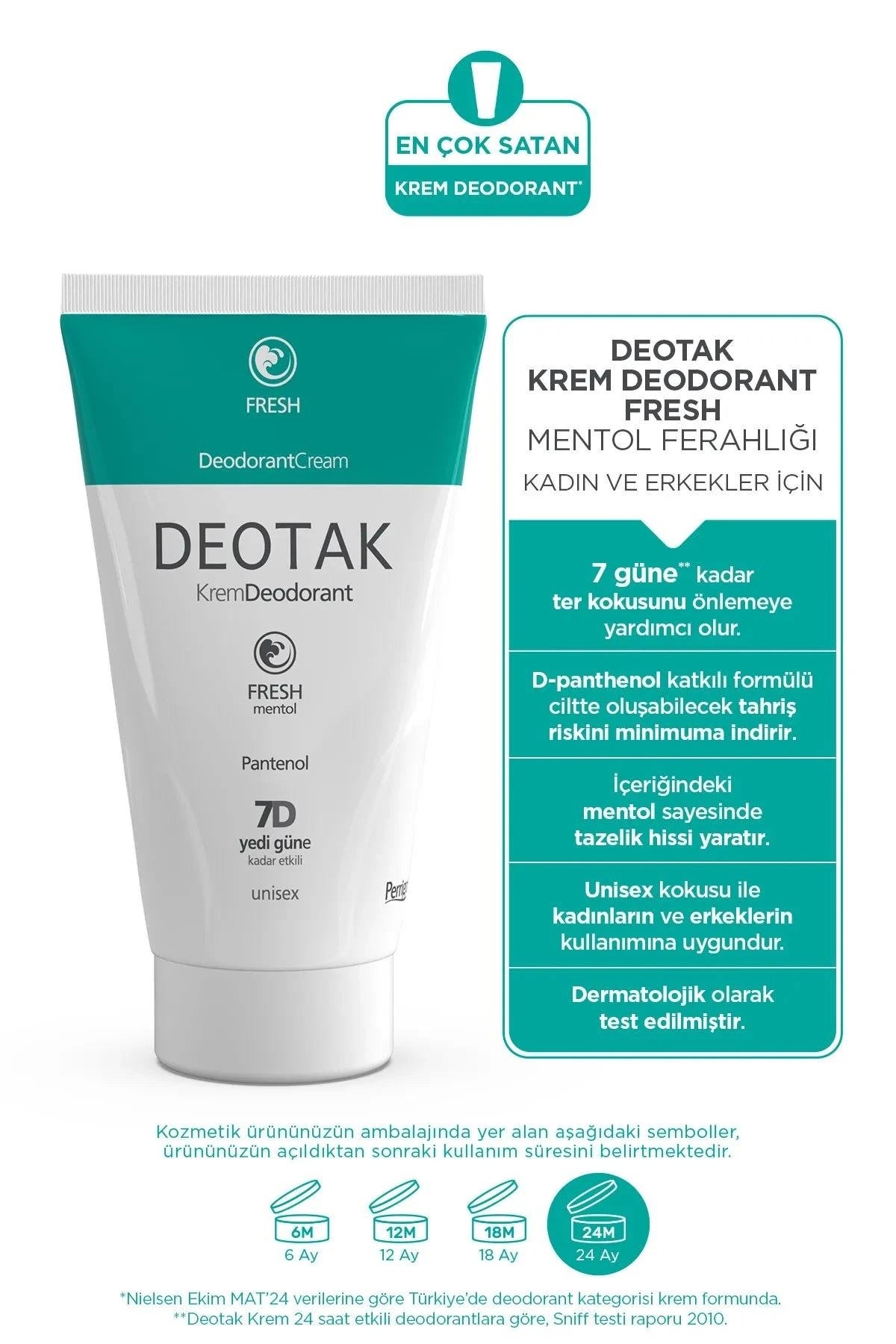 Deotak Krem Deodorant Fresh 35 ml