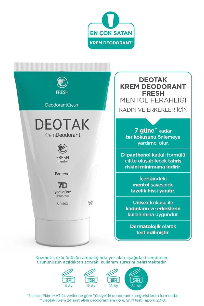 Deotak Krem Deodorant Fresh 35 ml