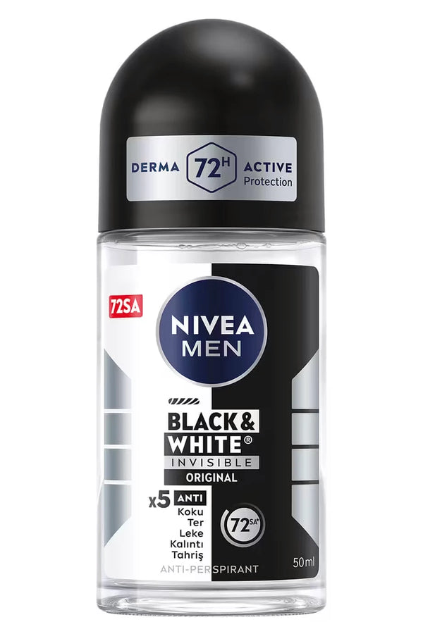 Nivea Black White Invisible Orginal Roll On 50 ml