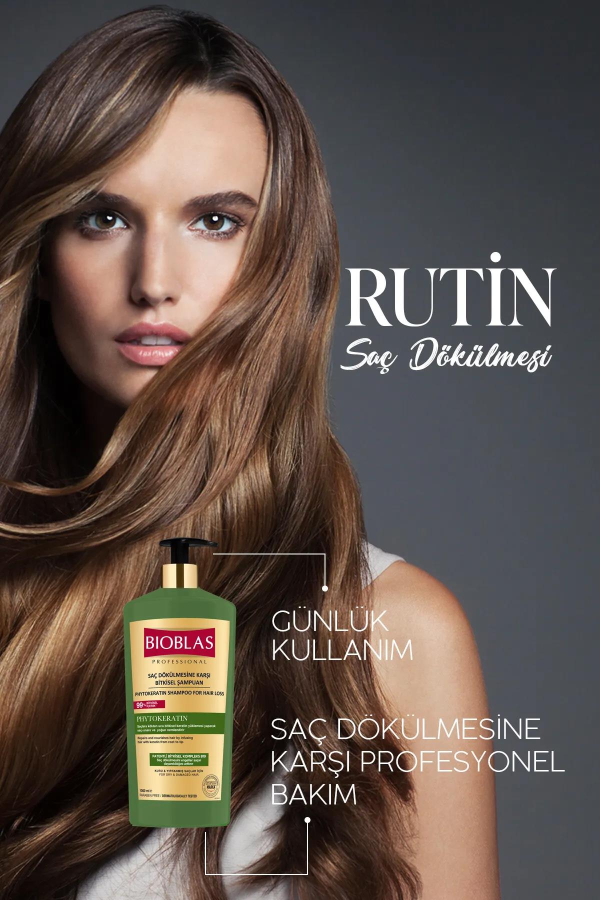 Bioblas Phyto Keratin Şampuan Dökülen, Kuru Ve Yıpranmış Saçlar İçin 1000 ml