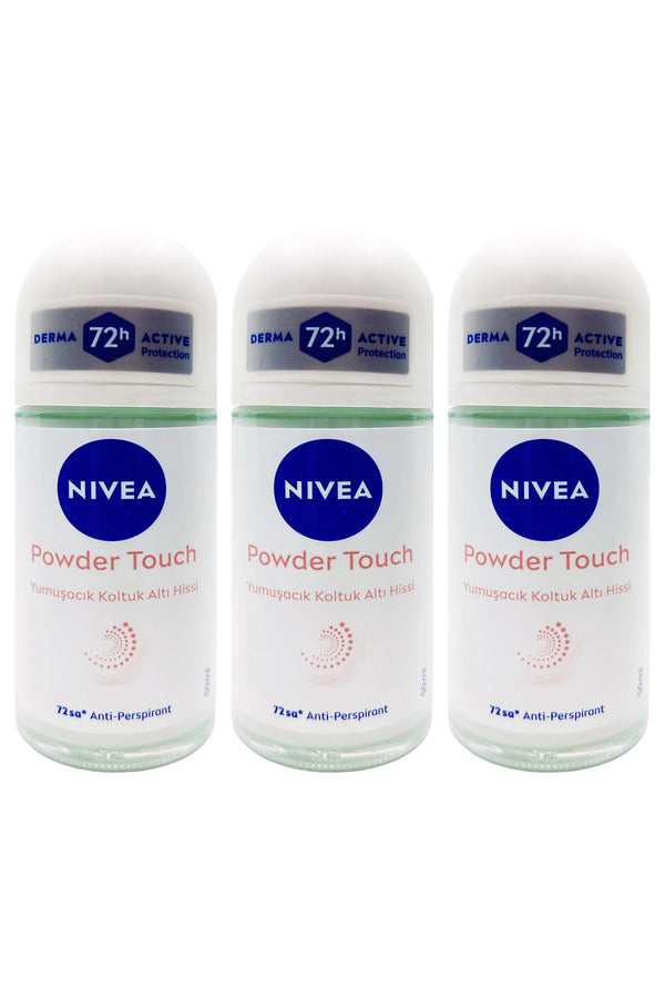 Nivea Powder Touch Roll On 50 ml 3 Adet