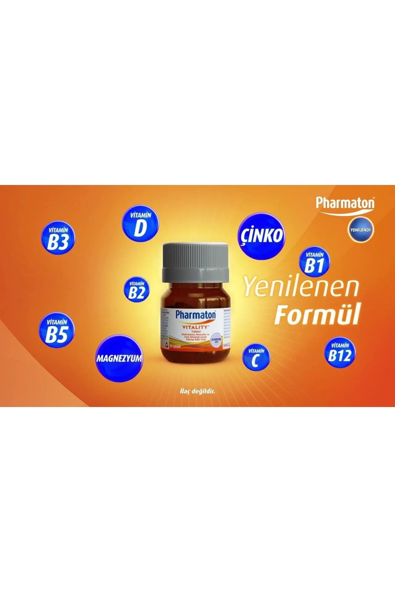 Pharmaton Vitality 30 Tablet 4 Adet