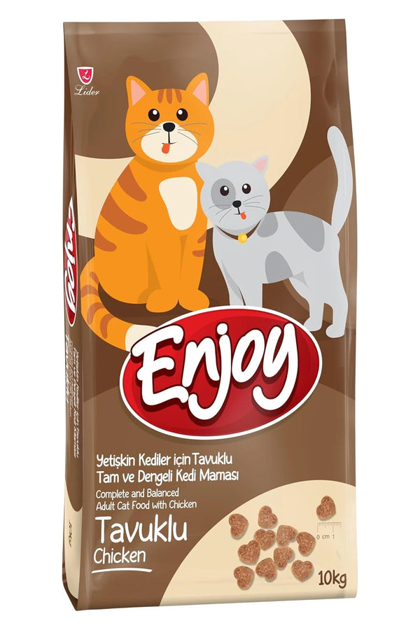 Enjoy Tavuklu Yetişkin Kedi Maması 10 kg