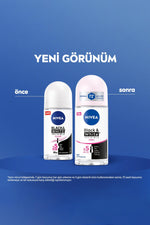 Nivea Black White Invisible Clear Roll On 50 ml