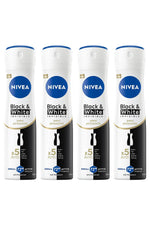 Nivea Black White Invisible İpeksi Pürüzsüzlük Deodorant 150 ml 4 Adet