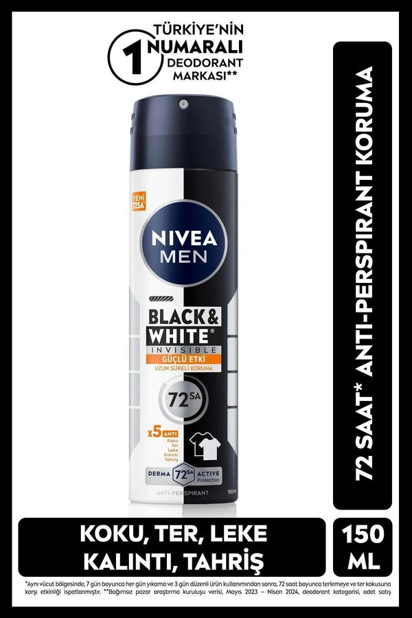 Nivea Men Black White Invisible Güçlü Etki Deodorant 150 ml