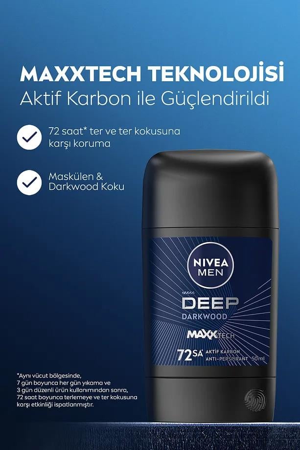 Nivea Men Deep Dimension Stick Deodorant 50 ml