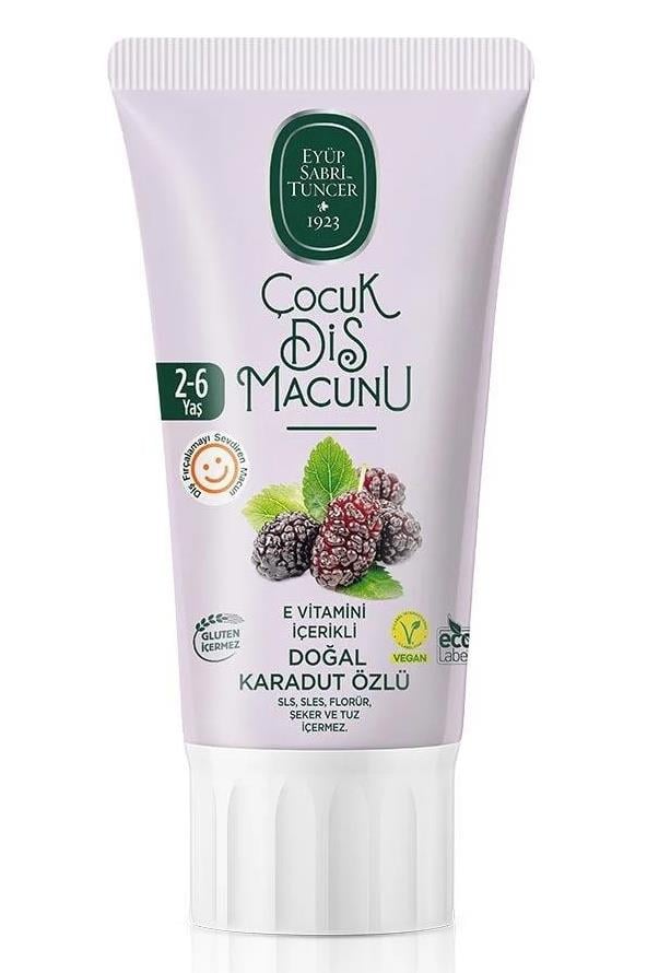 Eyüp Sabri Tuncer Çocuk Diş Macunu Doğal Karadut Özlü 60 ml