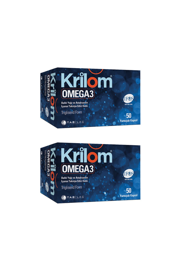 Krilom Omega 3 50 Yumuşak Kapsül 2'li