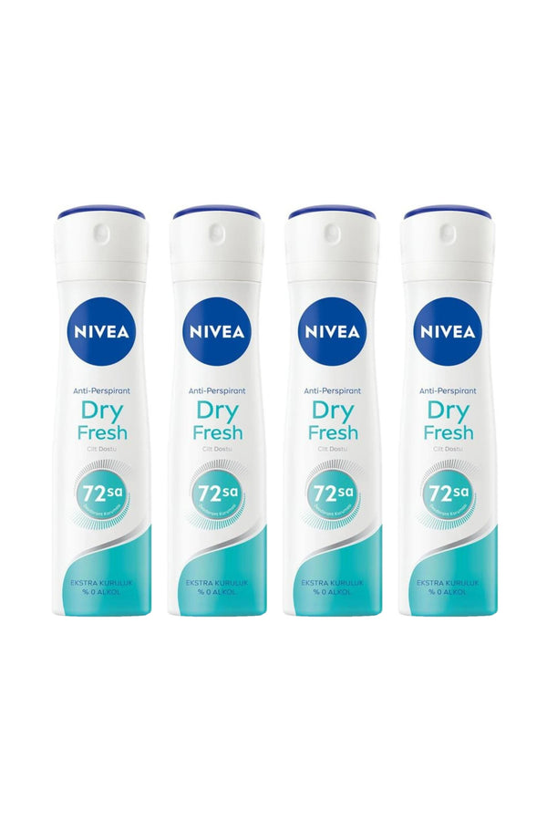 Nivea Dry Fresh Deodorant 150 ml 4 Adet