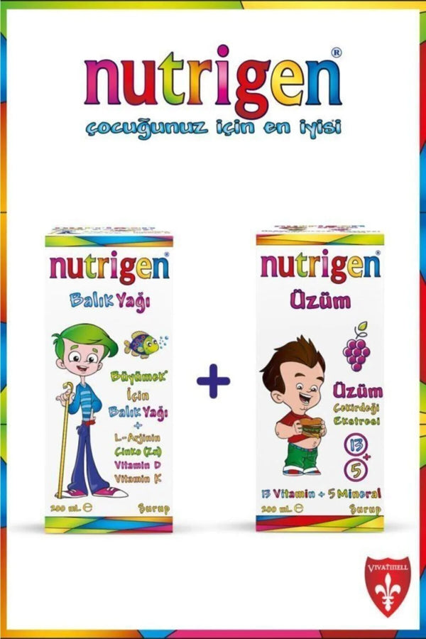 Nutrigen Balık Yağı Şurup 200ml + Üzüm Şurup 200 ml
