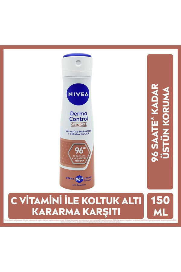 Nivea Derma Control Clinical Deodorant 150 ml 2 Adet