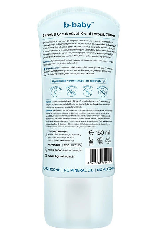 B-Good Atopik Ciltler Bebek & Çocuk Vücut Kremi 150 ml