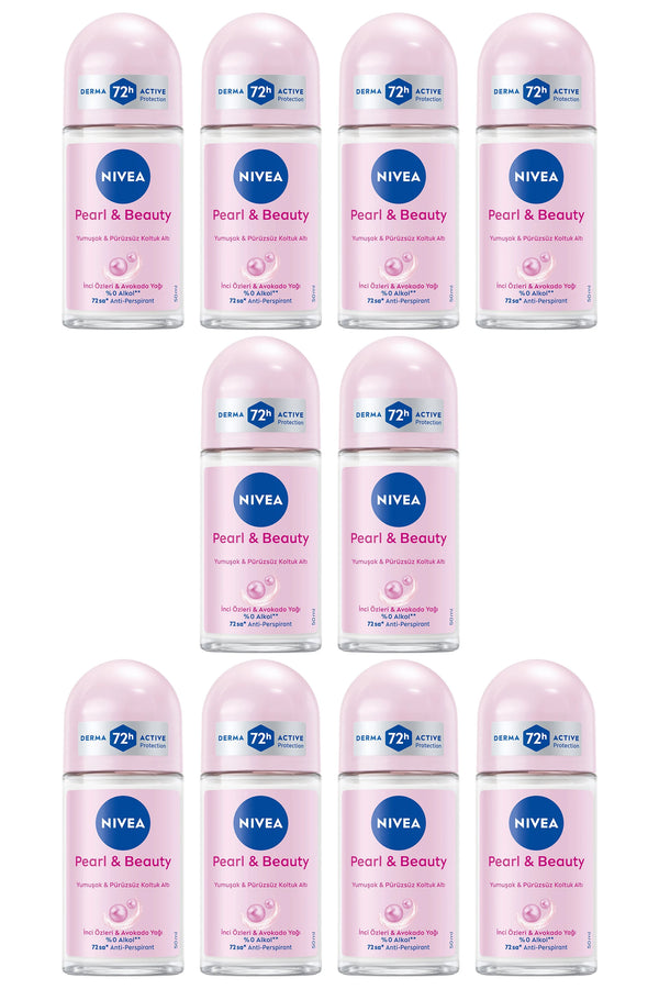 Nivea Pearl Beauty Roll On 50 ml 10 Adet