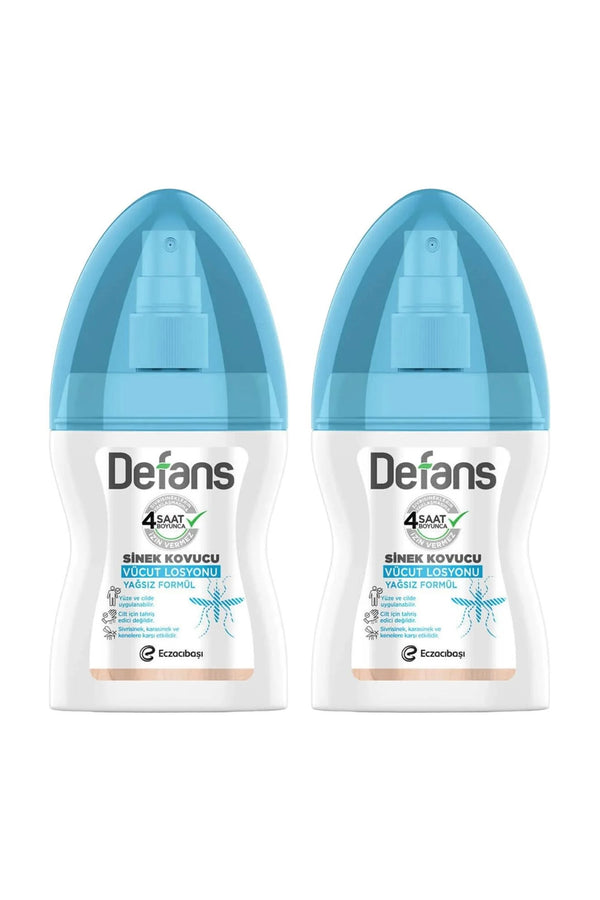 Detan Defans Sinek Kovucu Losyon Yağsız Formül 100 ml 2'li