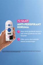 Nivea Black White Invisible Clear Roll On 50 ml