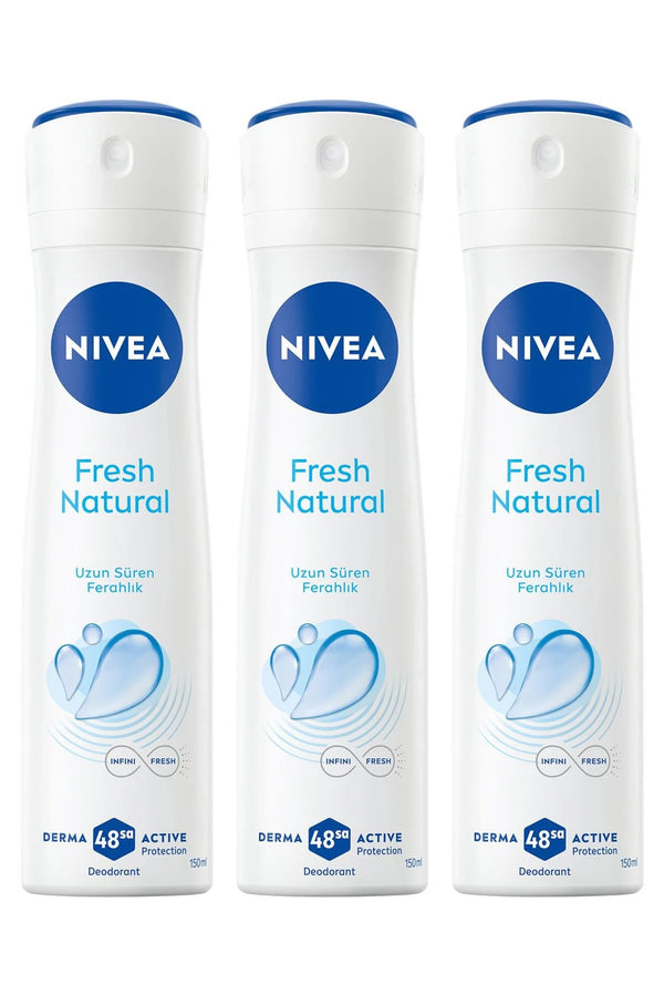 Nivea Fresh Natural Deodorant 150 ml 3 Adet