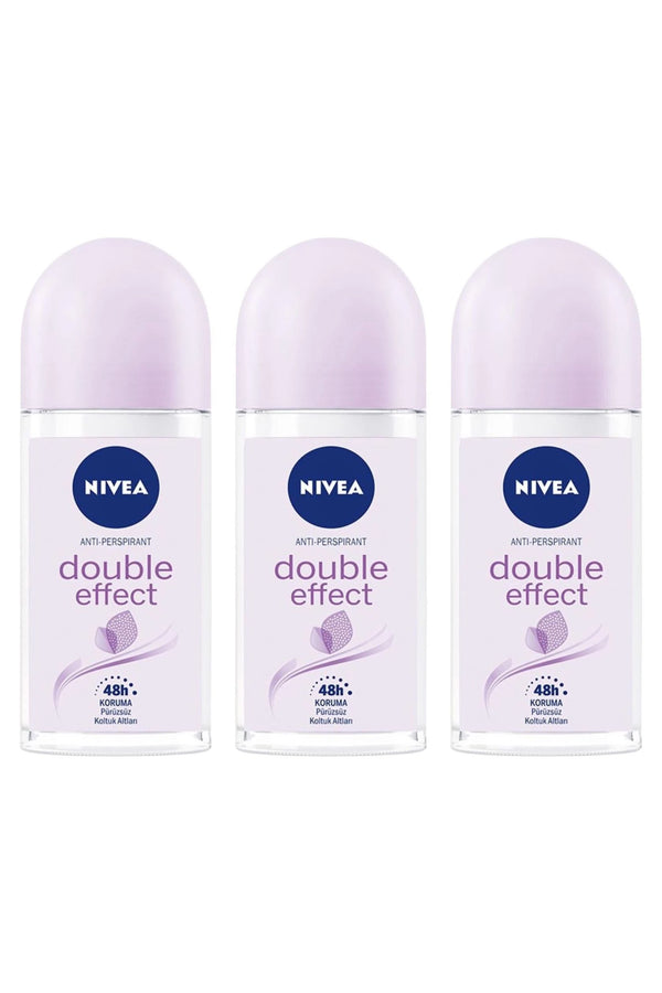 Nivea Double Effect Roll On 50 ml 3 Adet