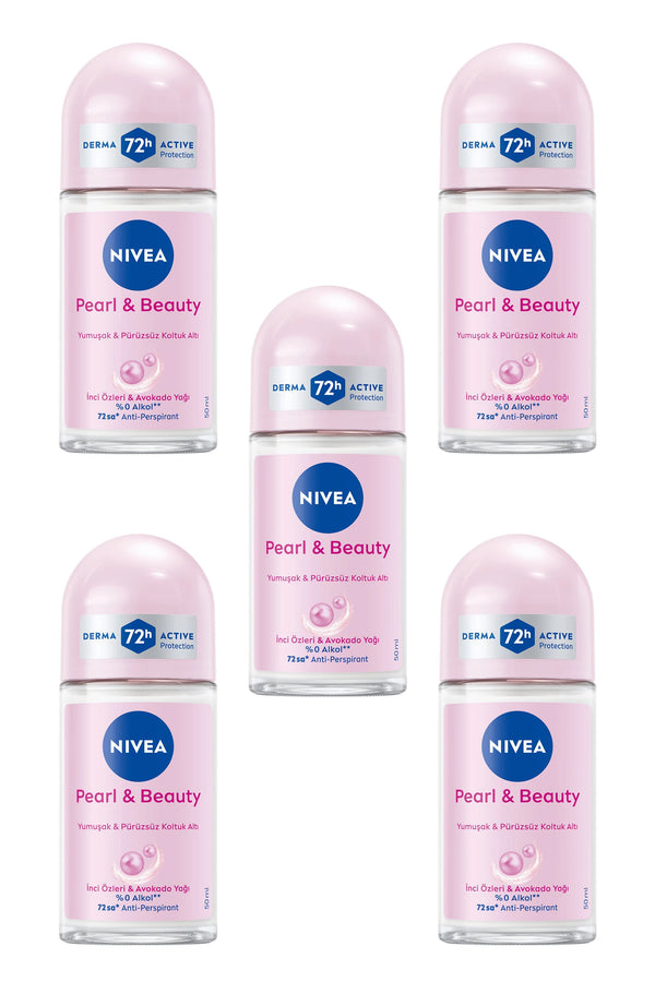 Nivea Pearl Beauty Roll On 50 ml 5 Adet
