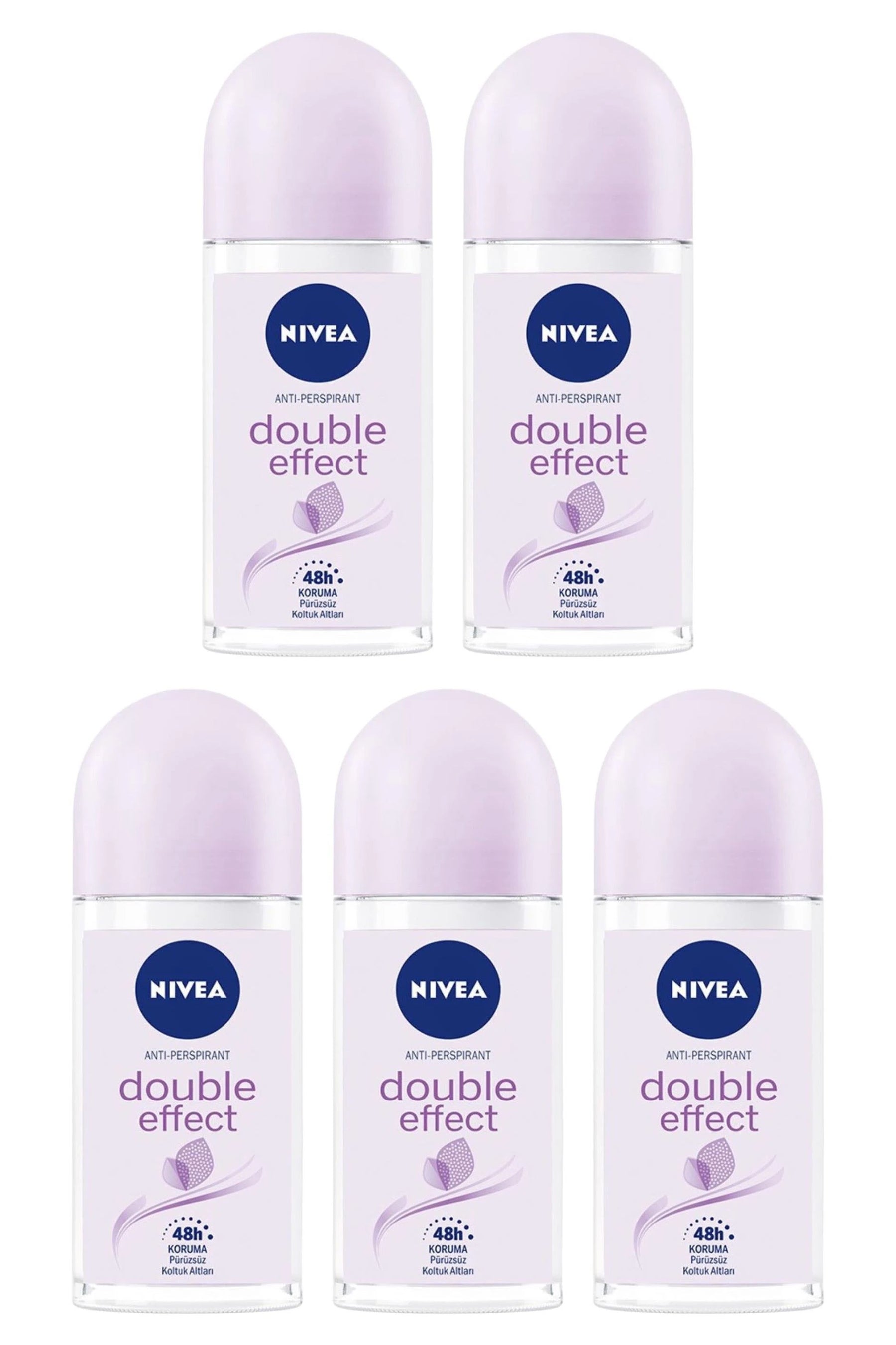 Nivea Double Effect Roll On 50 ml 5 Adet