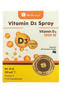 Medicago Vitamin D3 1000 IU Sprey 30 ml
