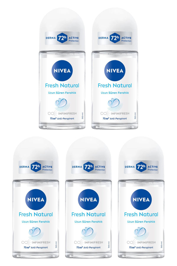 Nivea Fresh Natural Roll on 50 ml 5 Adet